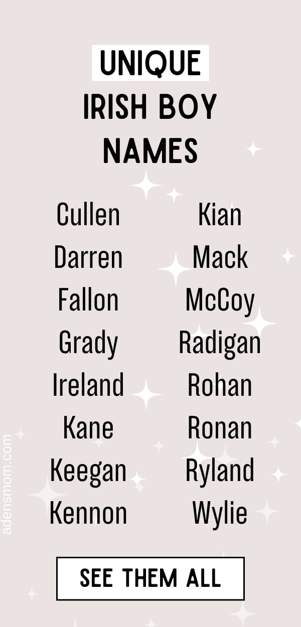 badass irish boy names