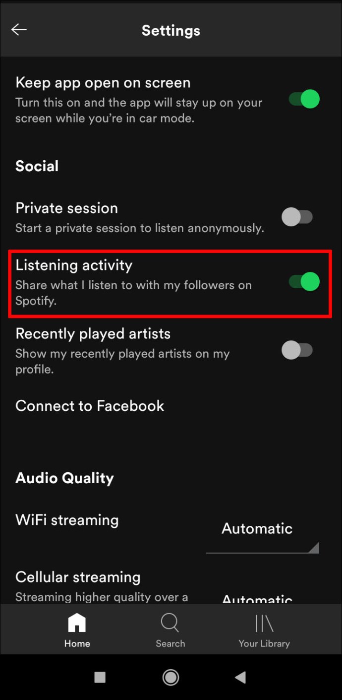 publish my activity on spotify