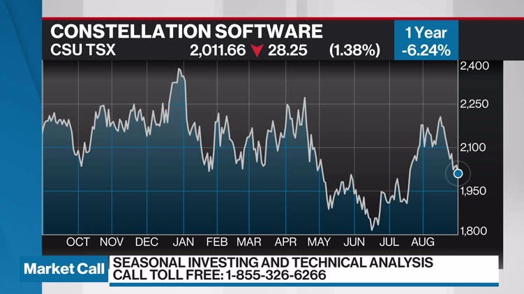 constellation software stock