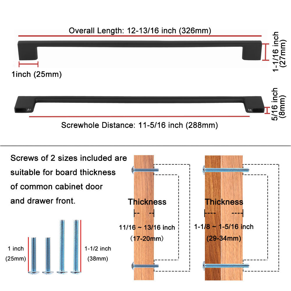 288mm to inches