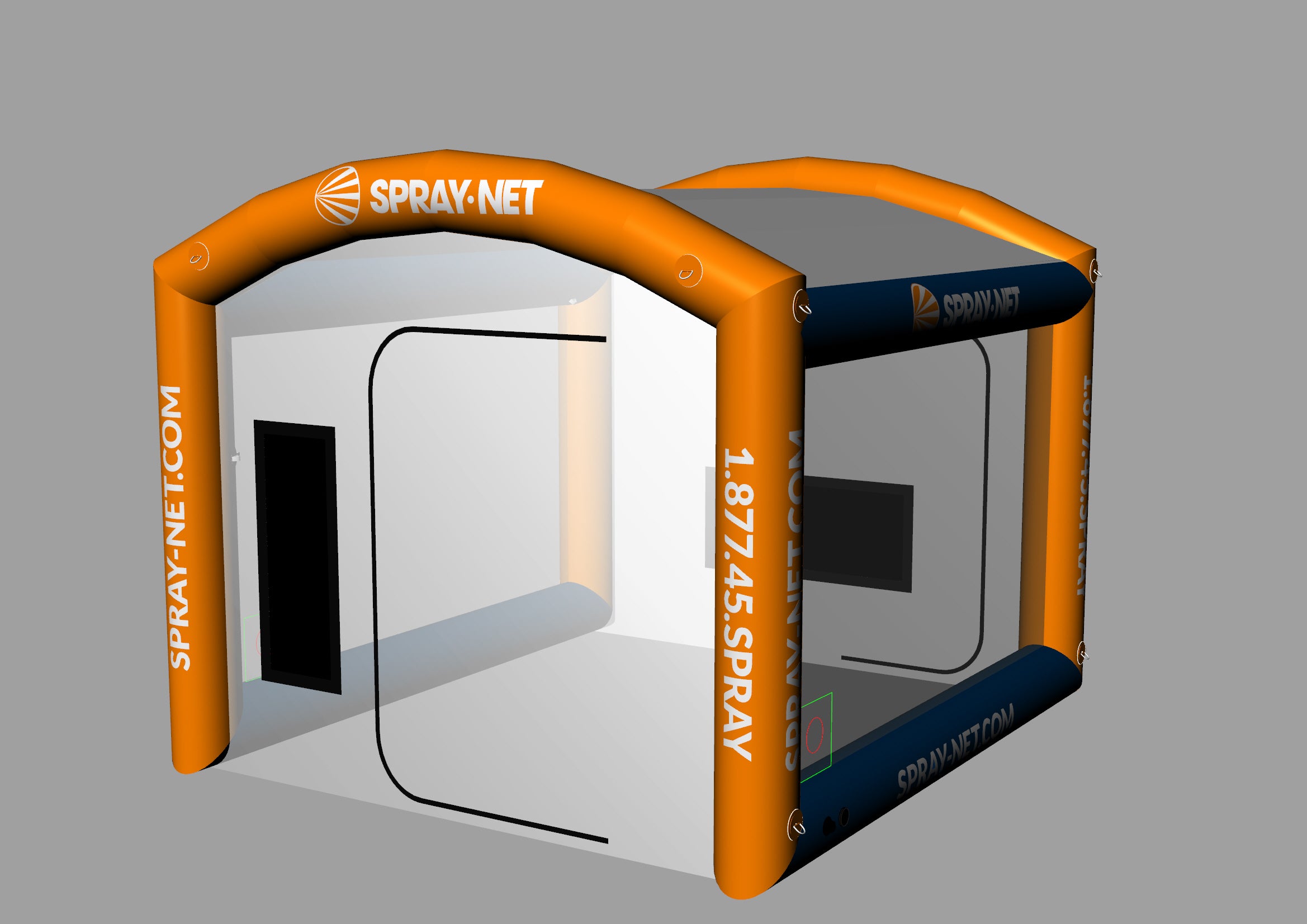 inflatable paint booth