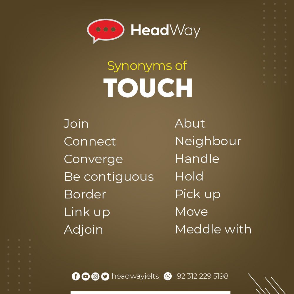 another word for touch