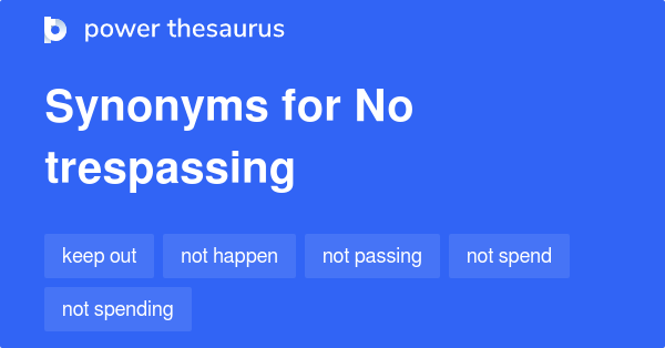 synonyms of trespass