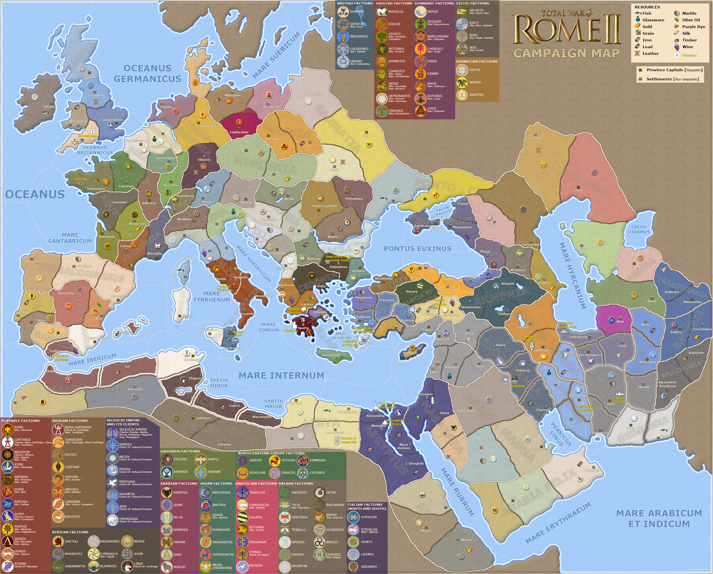 total war 2 rome map