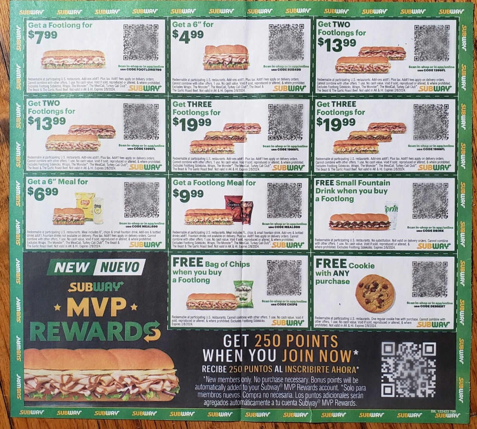 subway coupon codes