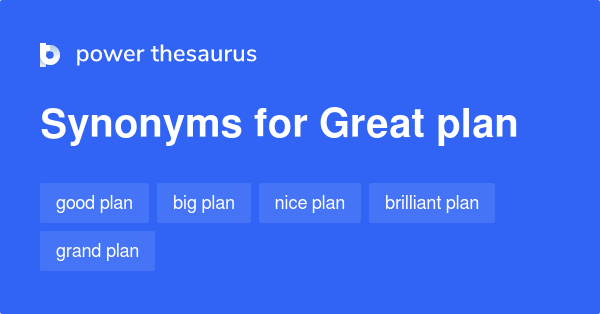 plan synonym