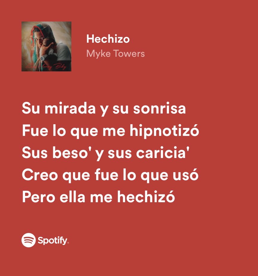 hechizo letra myke towers