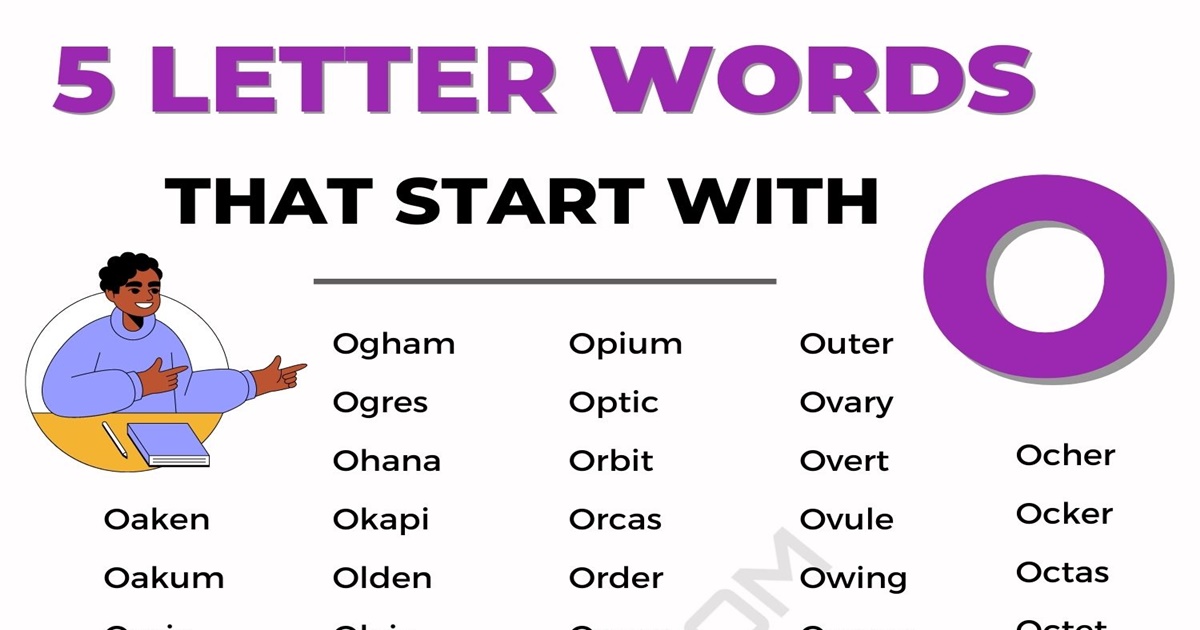 five letter word start with o