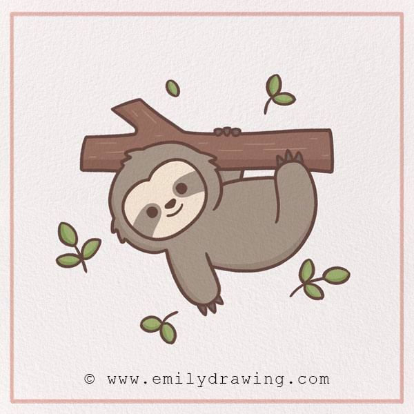 draw a sloth step by step