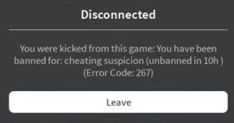 roblox error 267