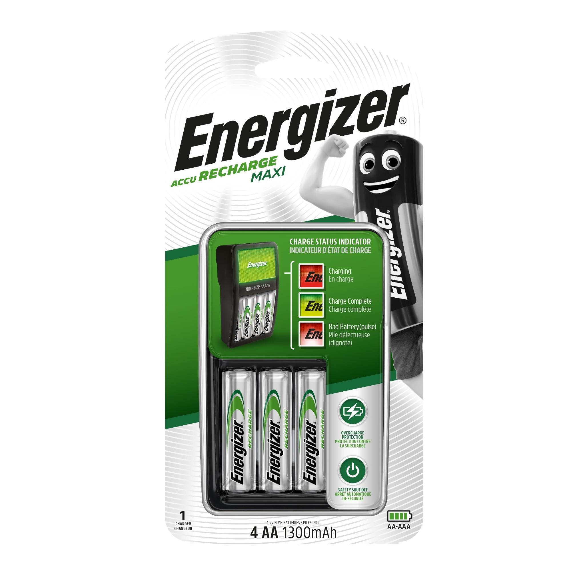 energizer rechargeable battery charger