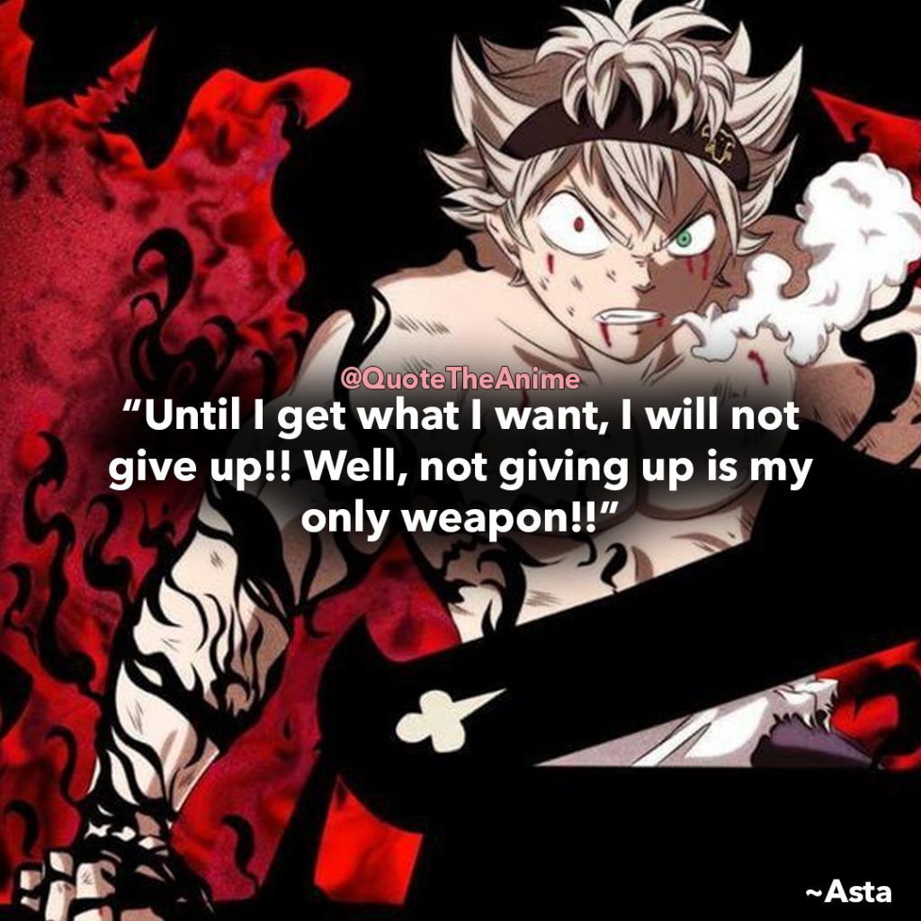 black clover inspirational quotes