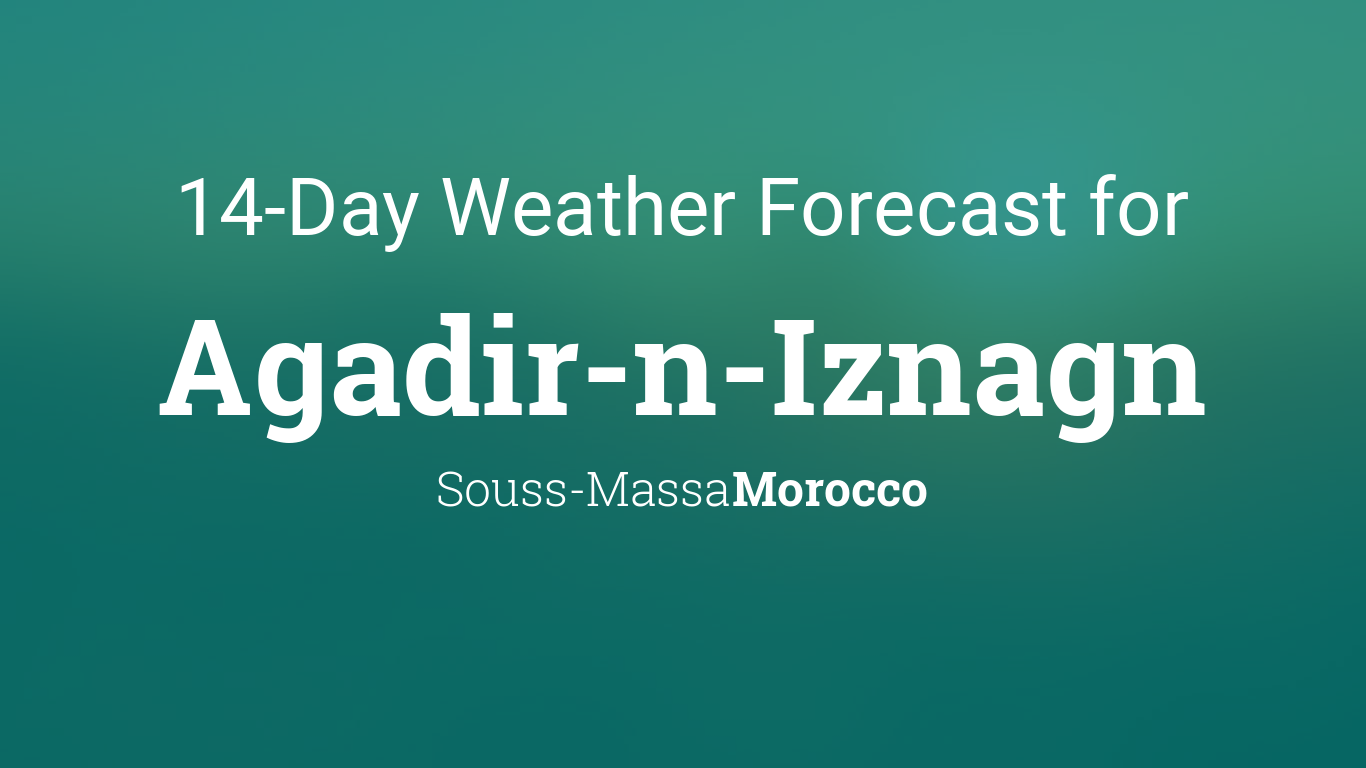 14 day weather agadir