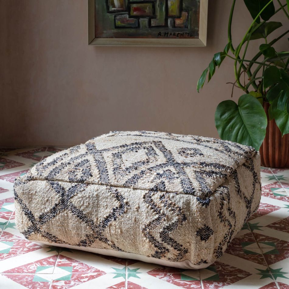 kilim pouffe