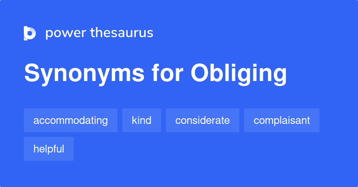 obliging synonym