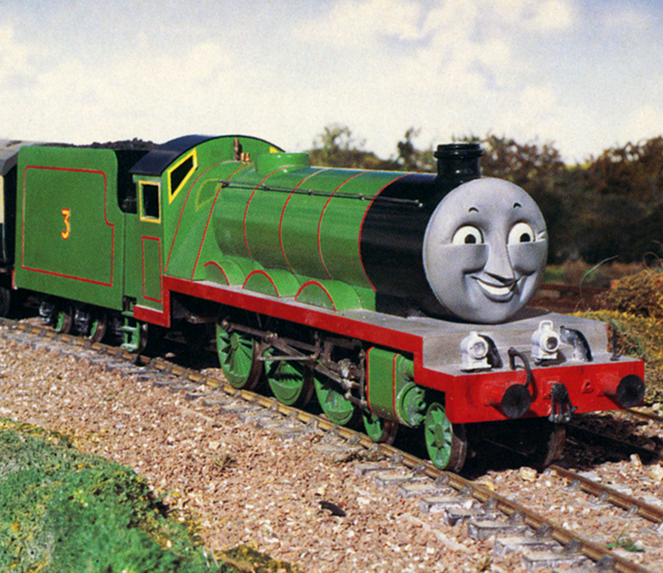 green train on thomas the tank engine