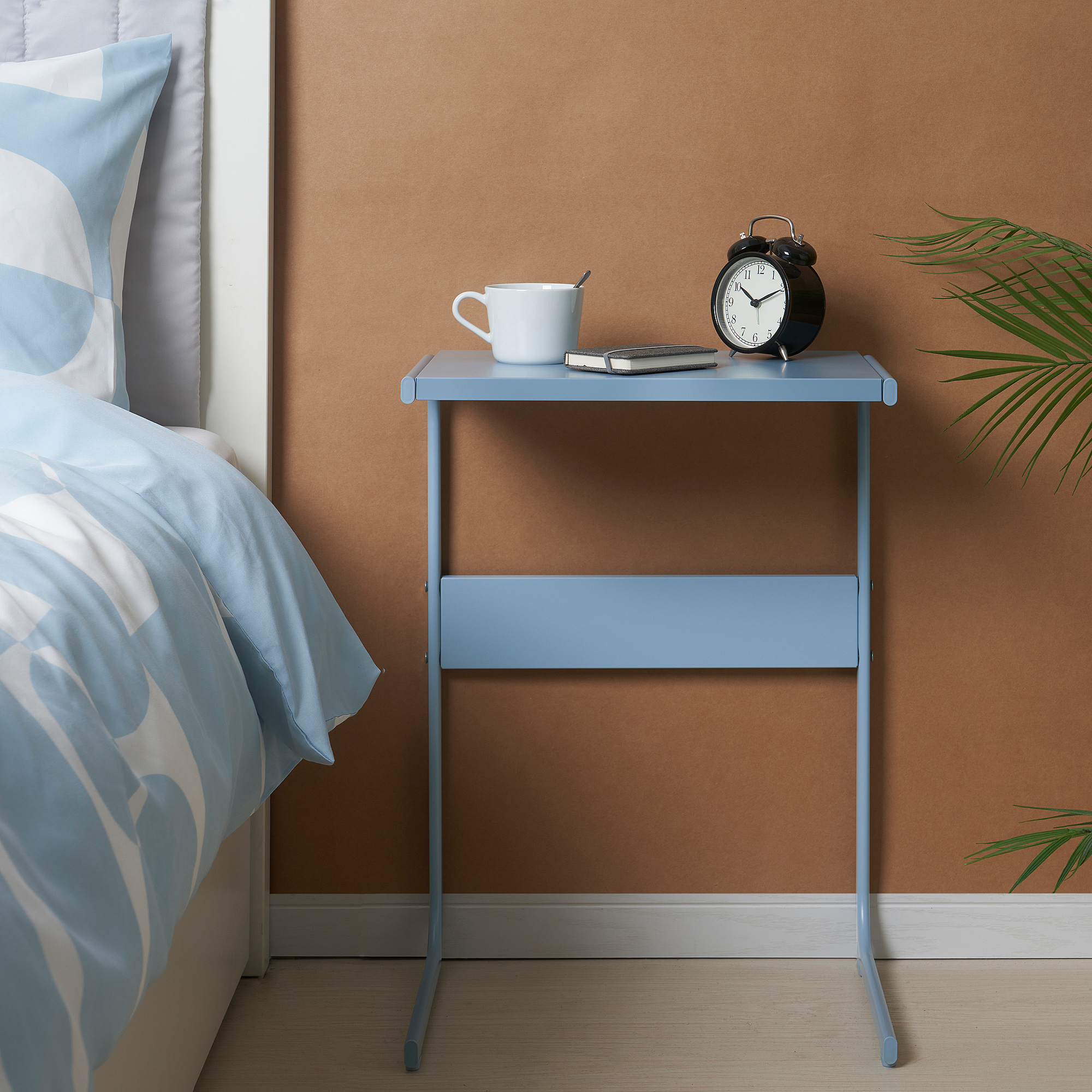 blue bedside table ikea