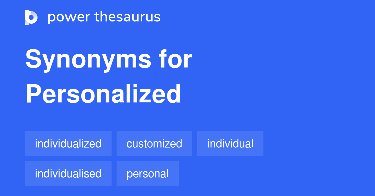 personalized synonym