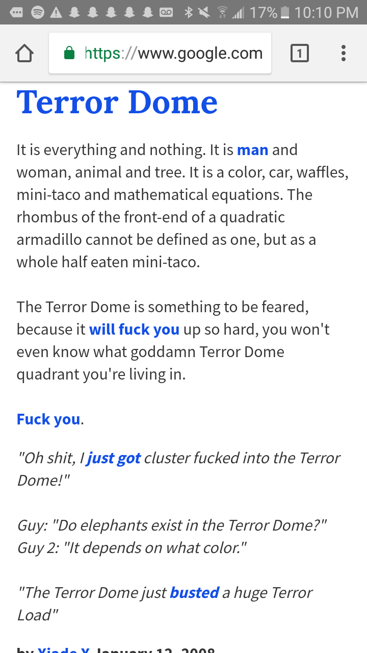 domed urban dictionary