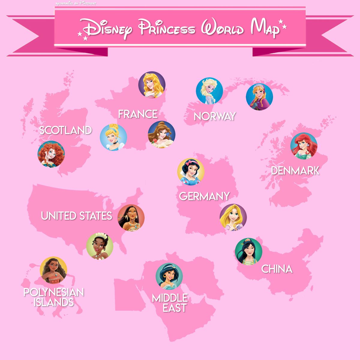 disney princess kingdom names