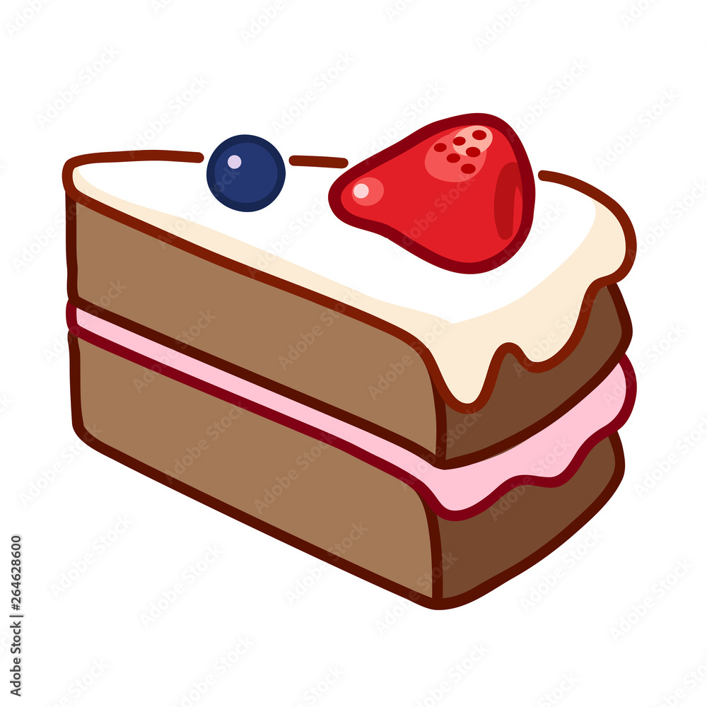 cake slice cartoon