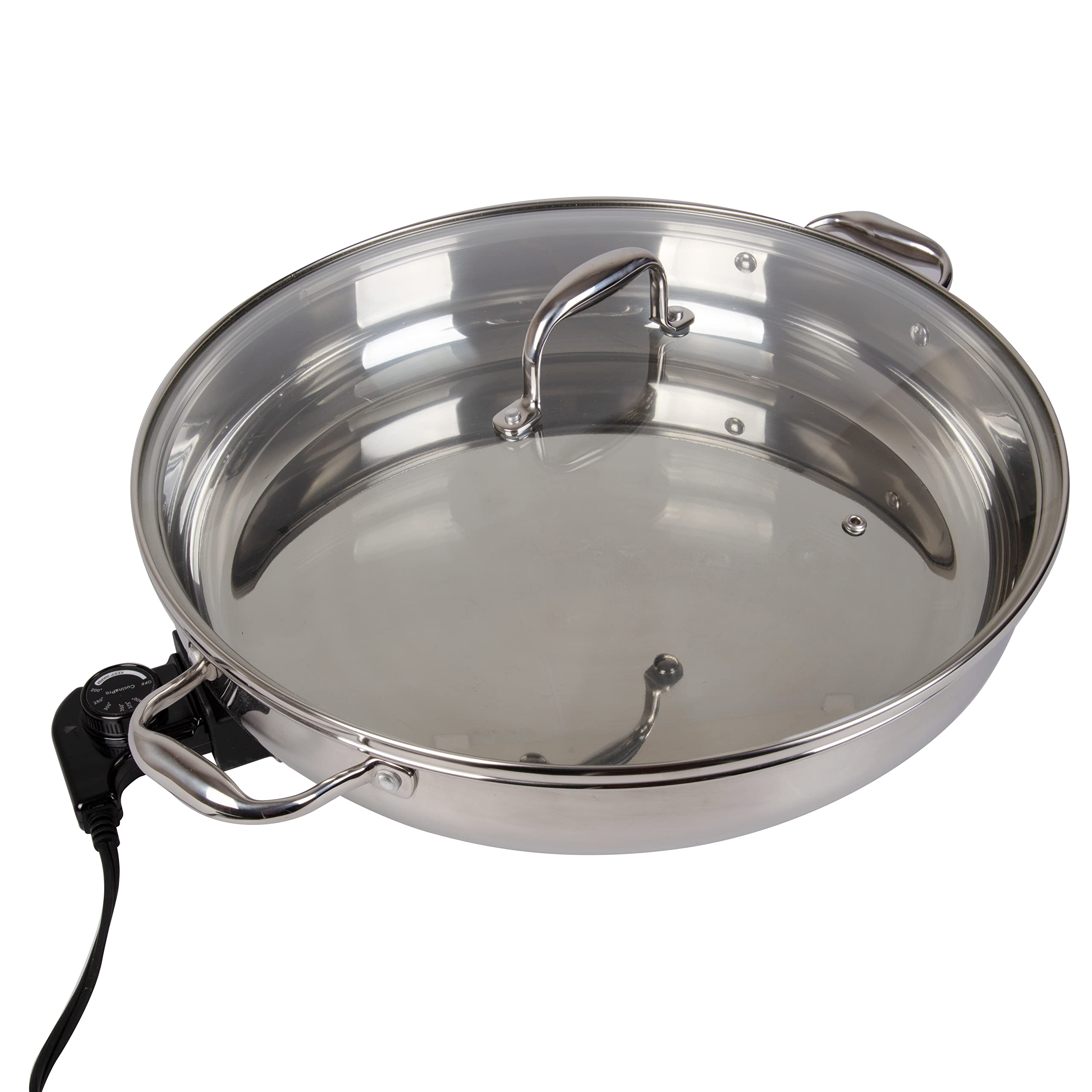 stainless steel electric skillet