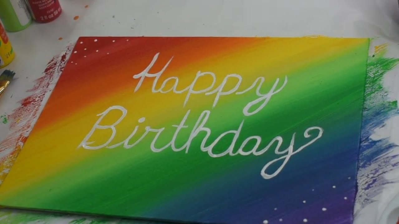 birthday canvas ideas