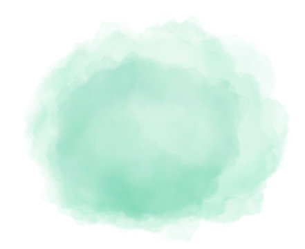 mint watercolor png