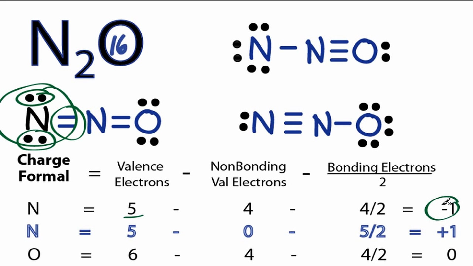 n2o lewis dot