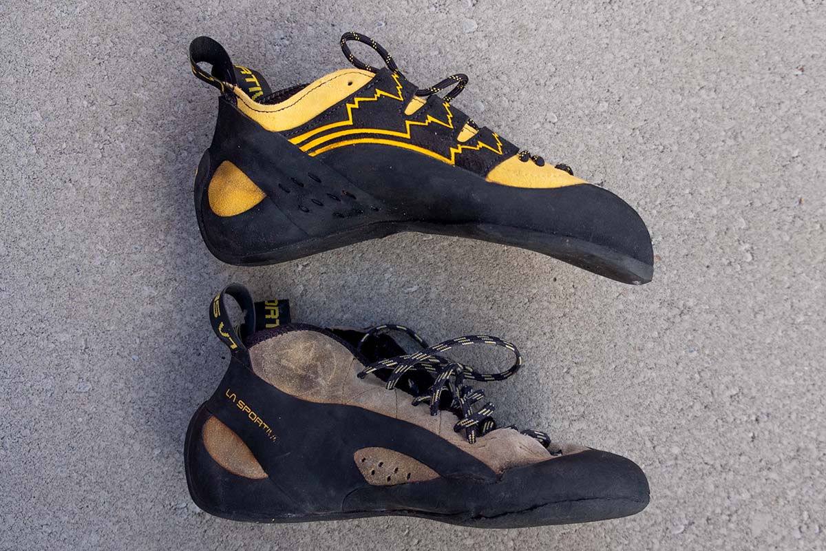 aggressive climbing shoes