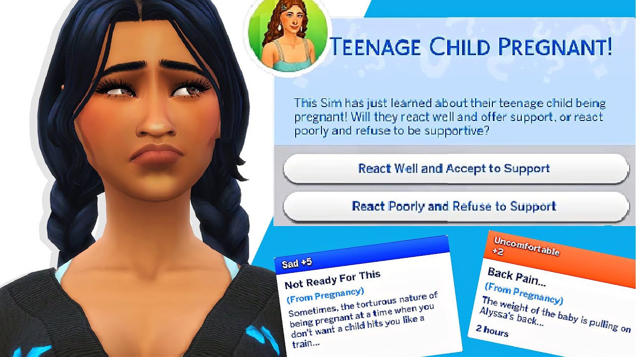 sims 4 teenager pregnant