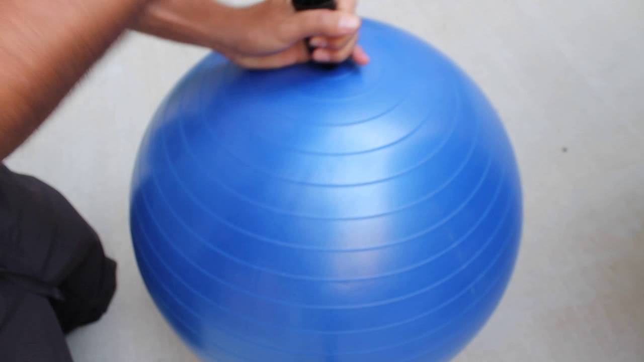 how to inflate fitness ball