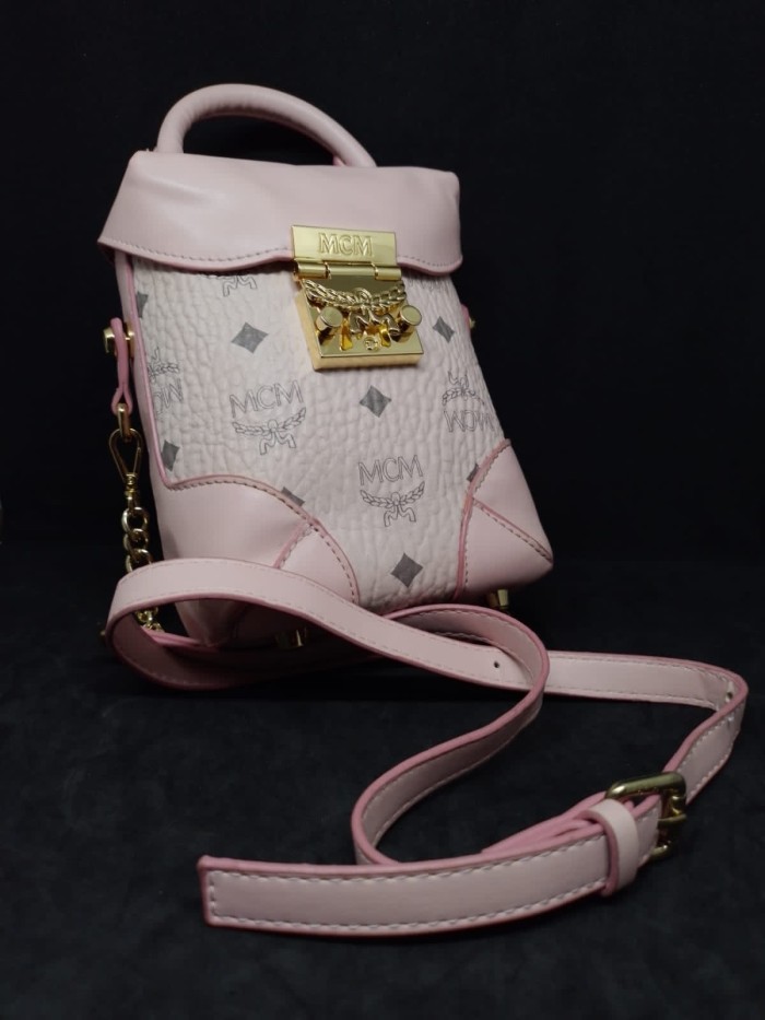 mcm pink crossbody