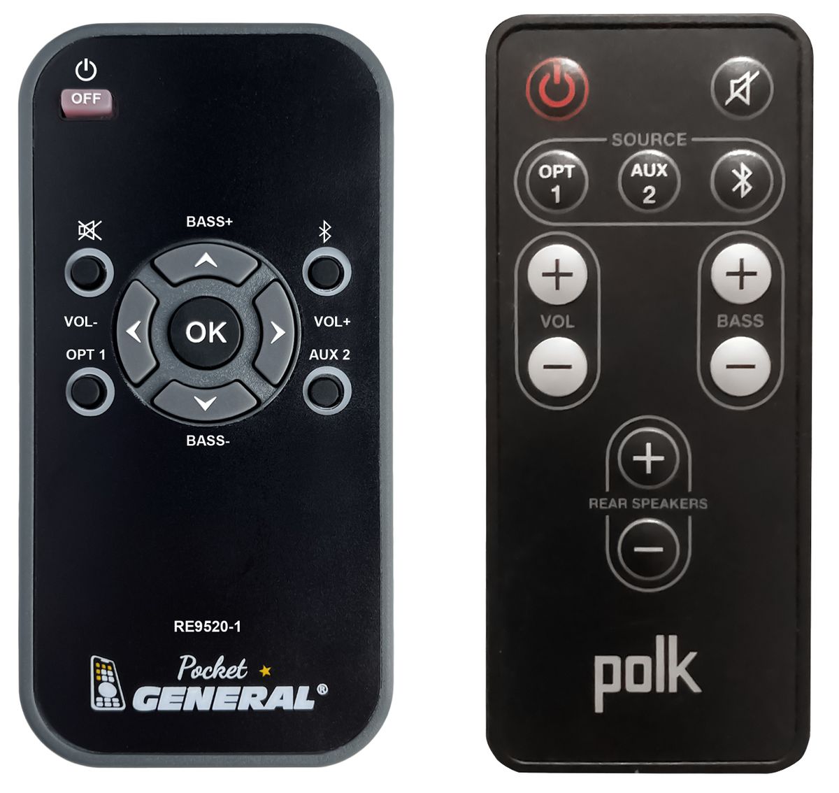 polk soundbar remote control