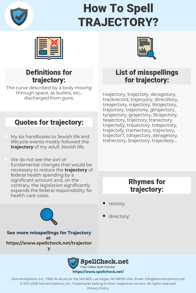 trajectory meaning in tagalog