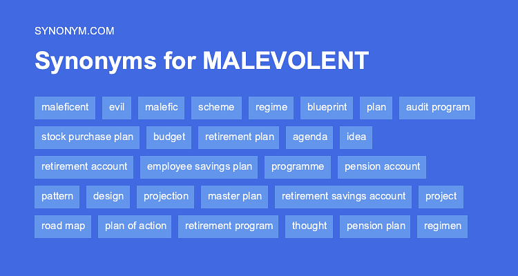 malevolent antonym