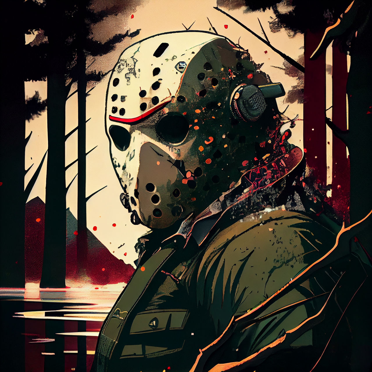 jason voorhees fan art anime