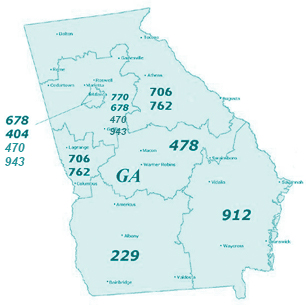 229 area code georgia