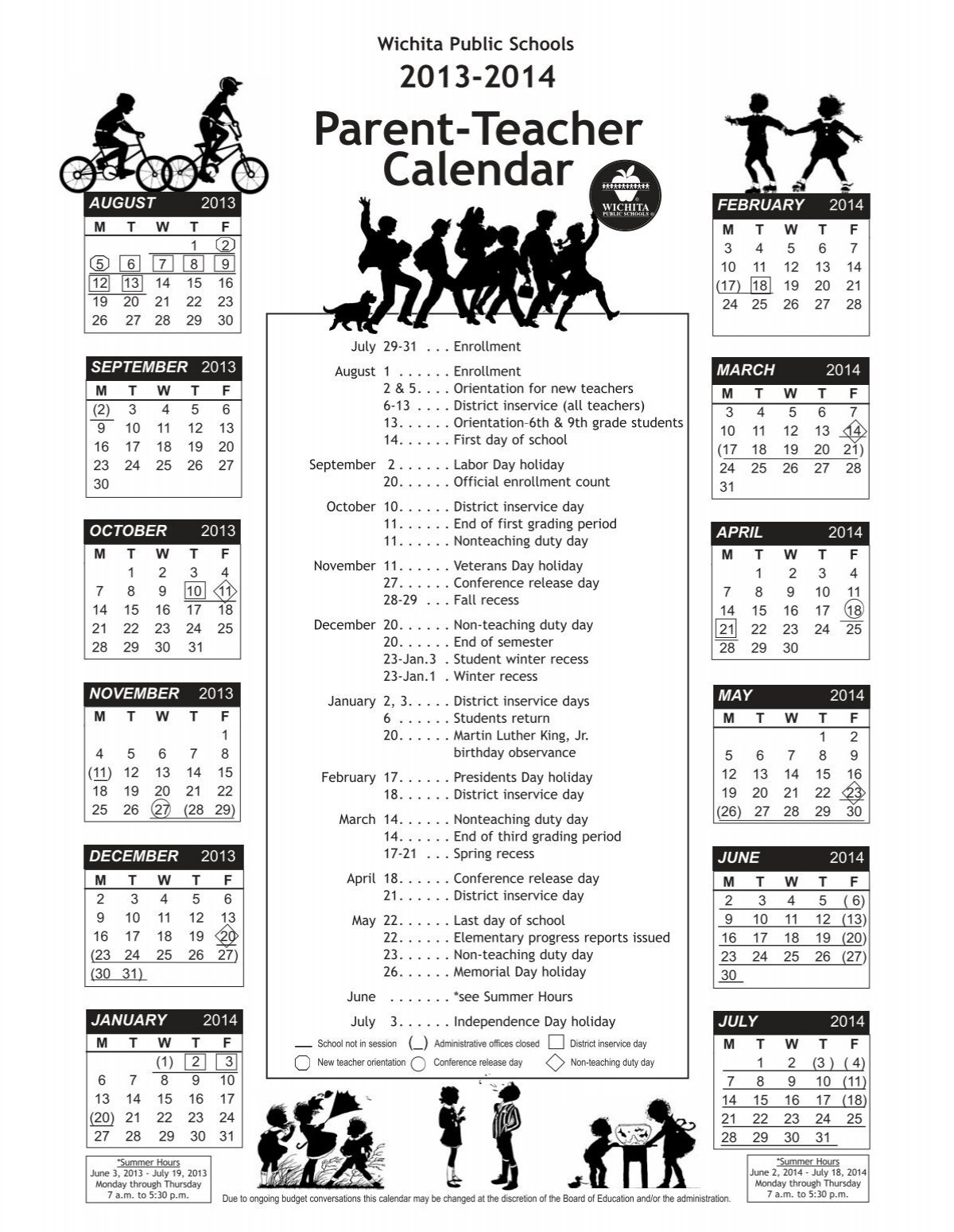 usd 259 school calendar