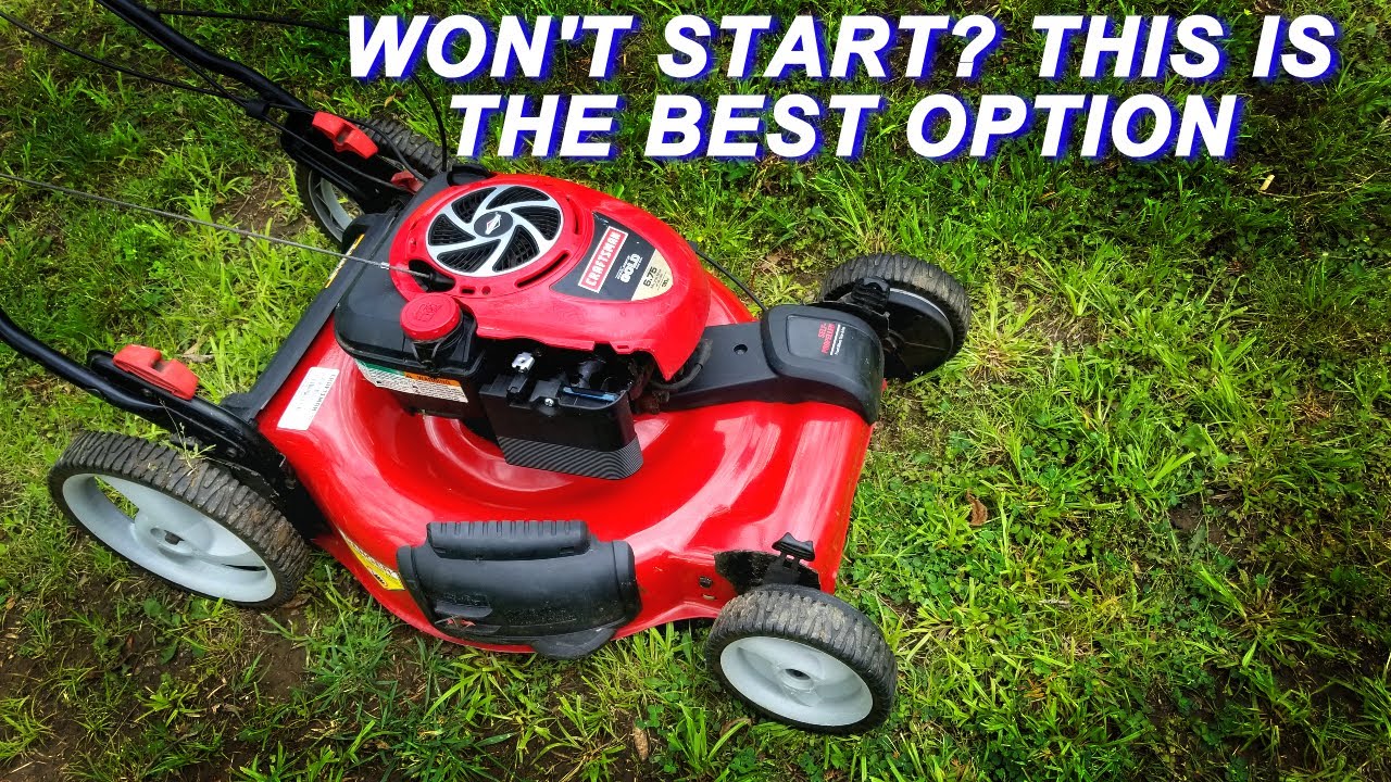 craftsman mower not starting