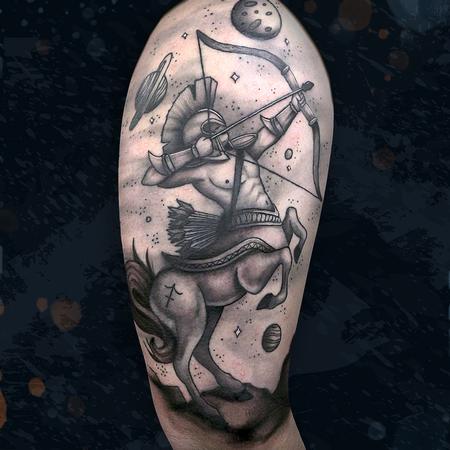 sagittarius tattoo sleeve