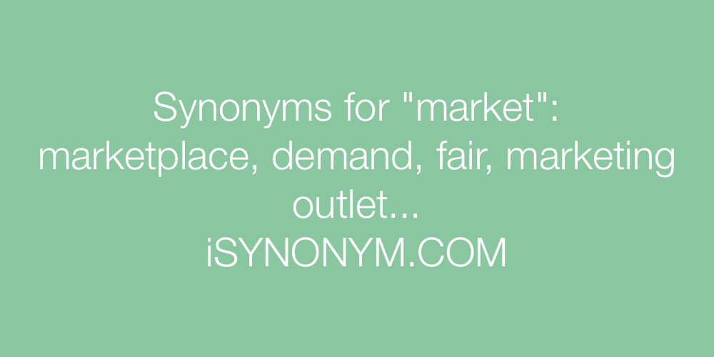 synonym for market