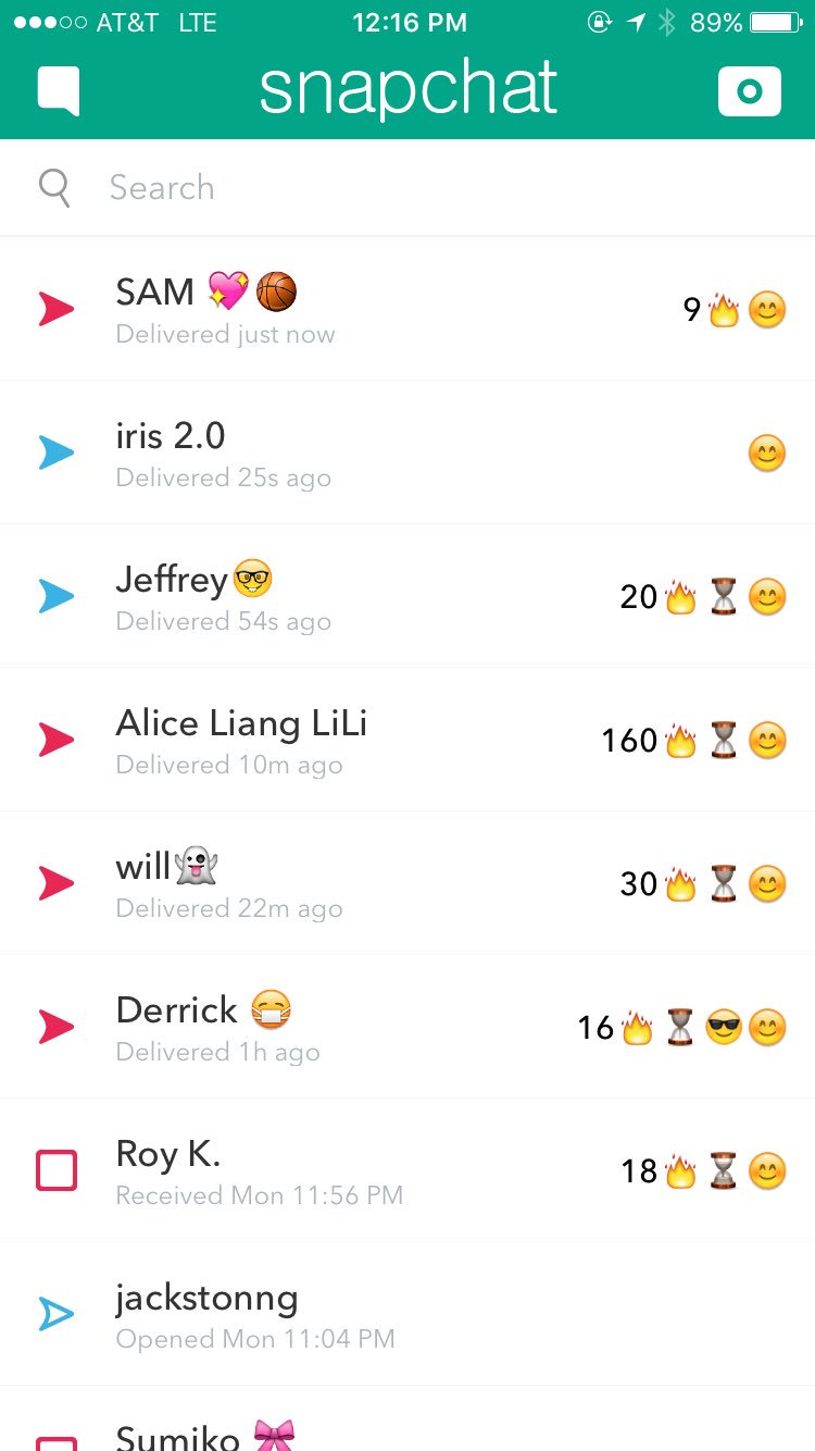 what does the hourglass mean in snapchat