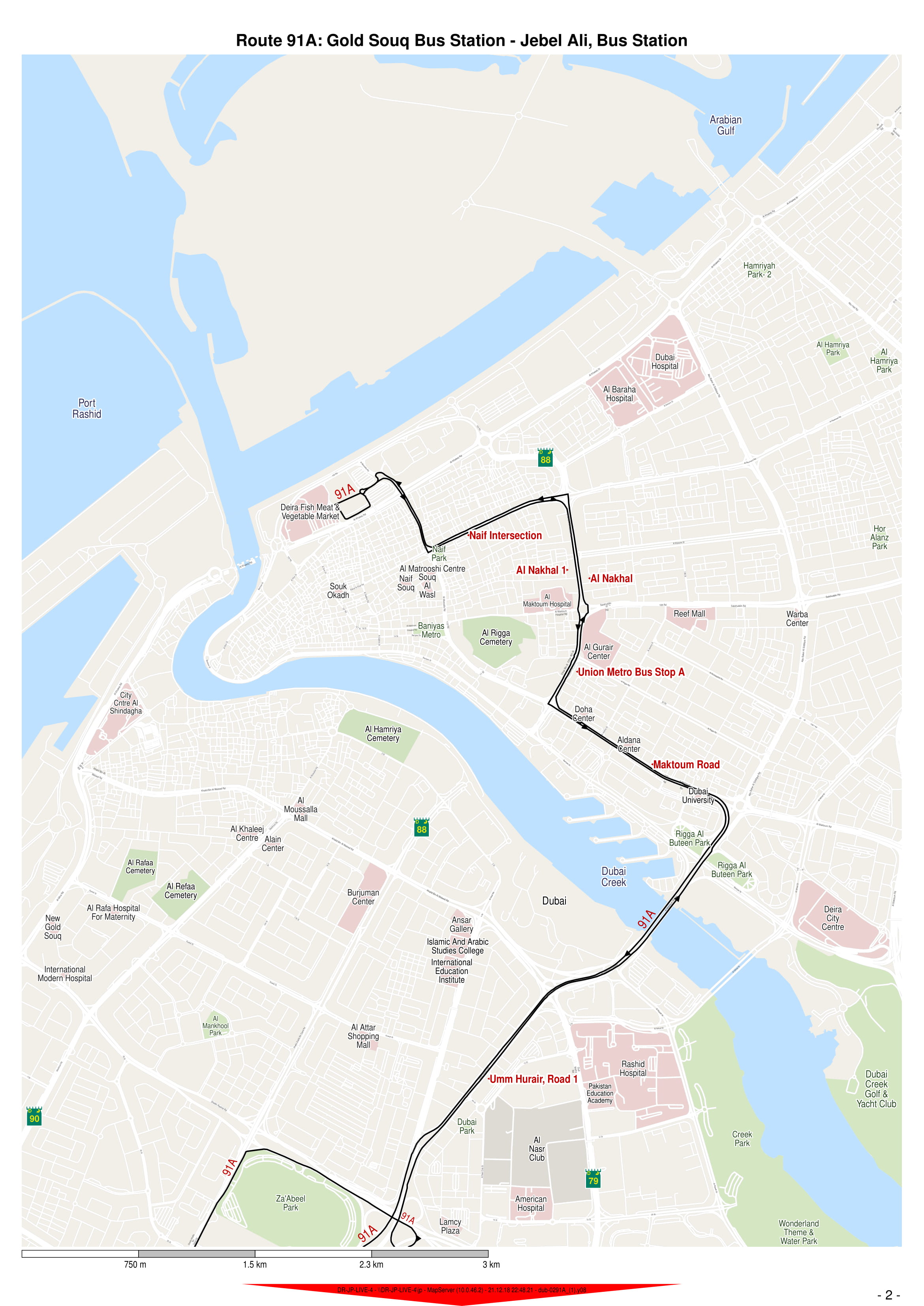 91a bus route