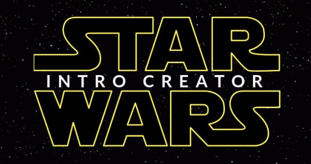 star wars intro generator