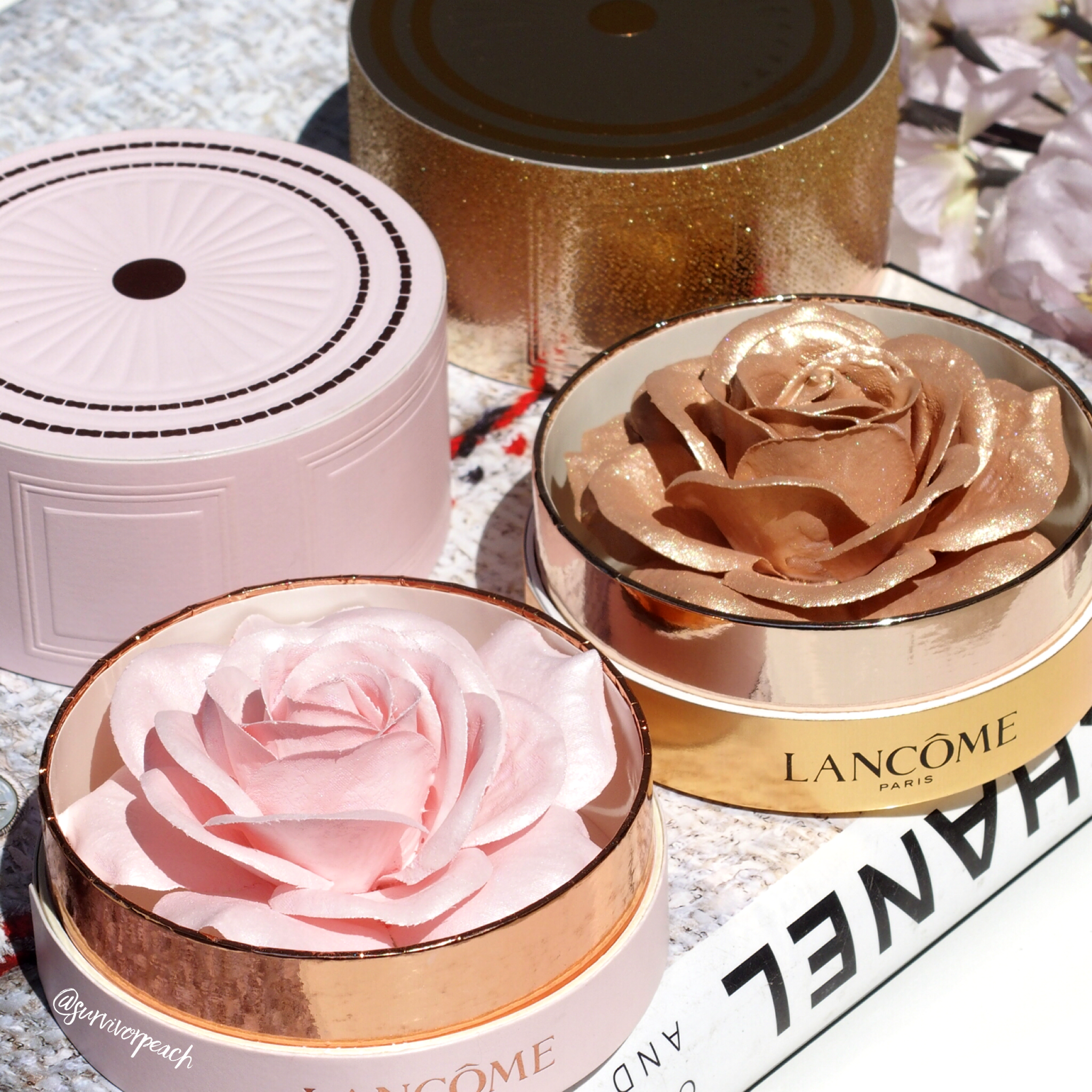 la rose powder lancome