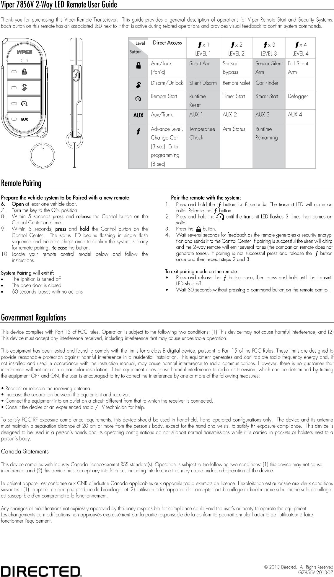 viper remote start manual