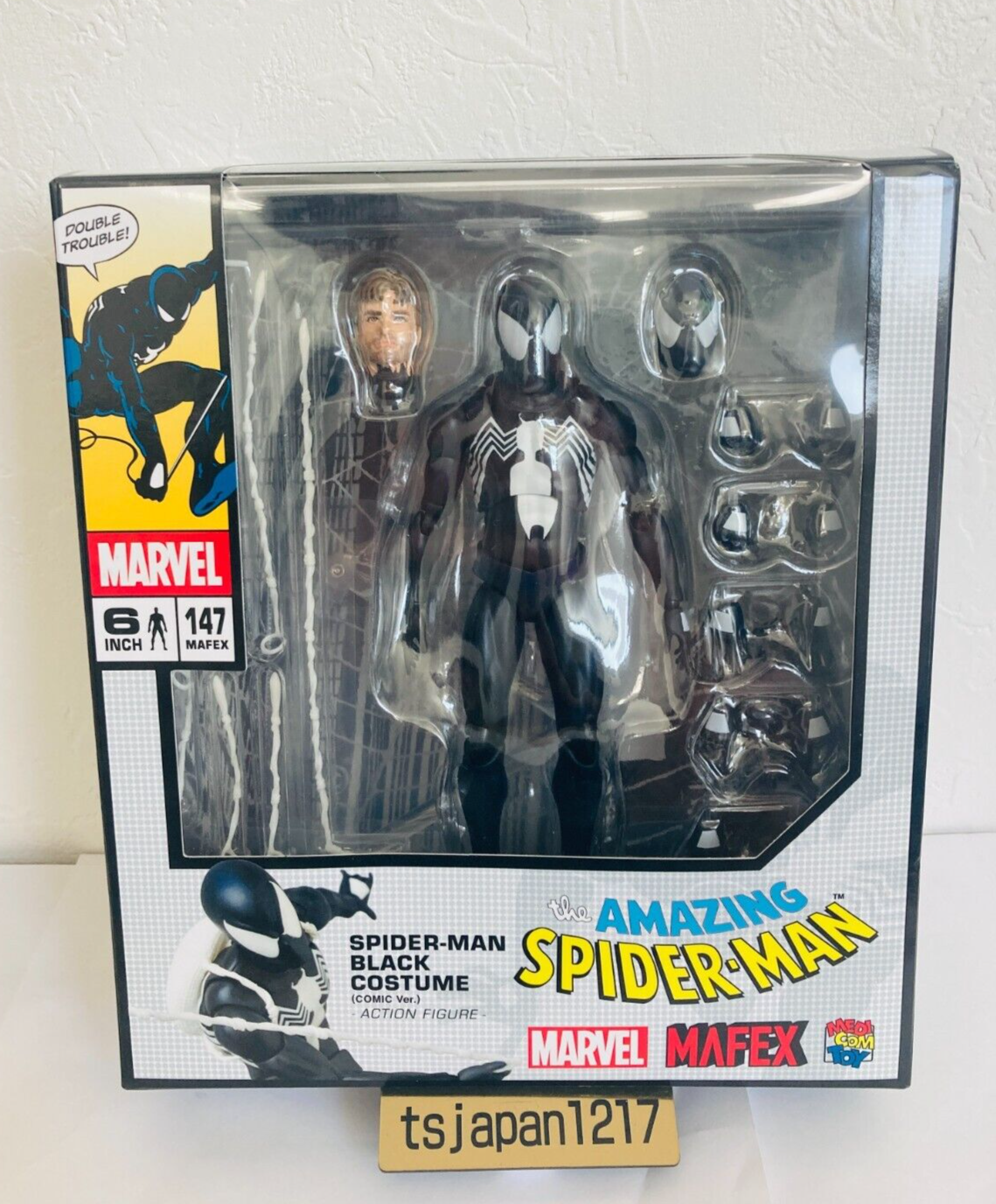 mafex symbiote spider-man