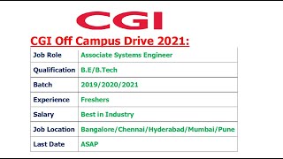 cgi software engineer salary