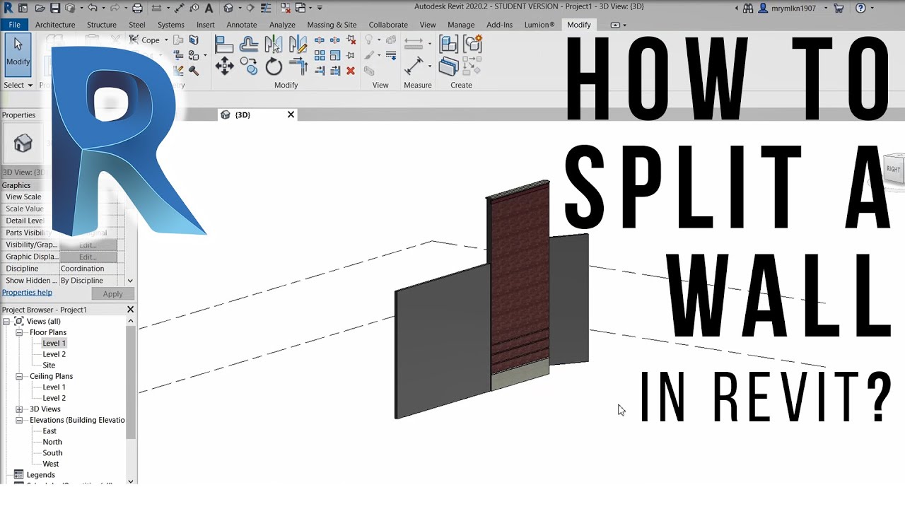 split walls revit